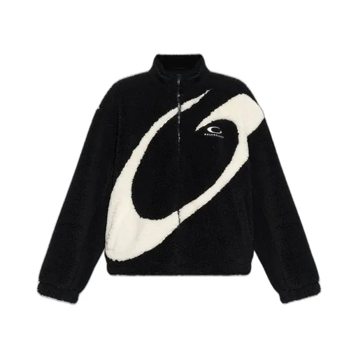 Logo Embroidered Teddy Jacket