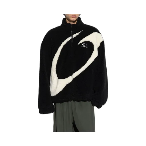 Logo Embroidered Teddy Jacket