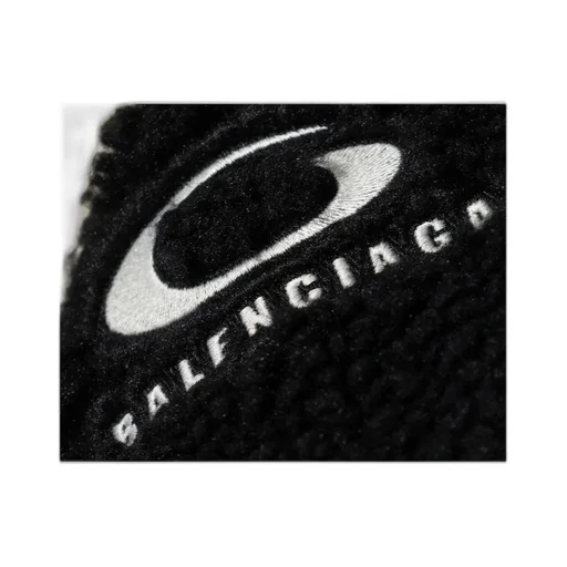 Logo Embroidered Teddy Jacket
