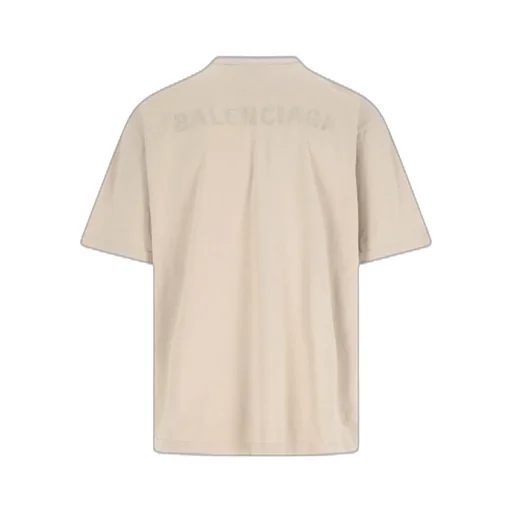 Logo Embroidered Distressed T-Shirt