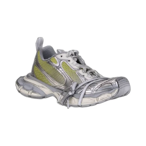 3Xl Panelled Lace-Up Sneakers