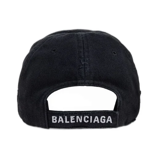 Slogan Embroidered Distressed Cap