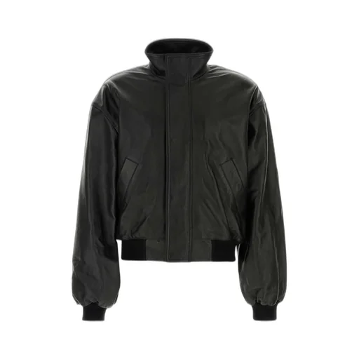 High-Neck Leather Jacket
