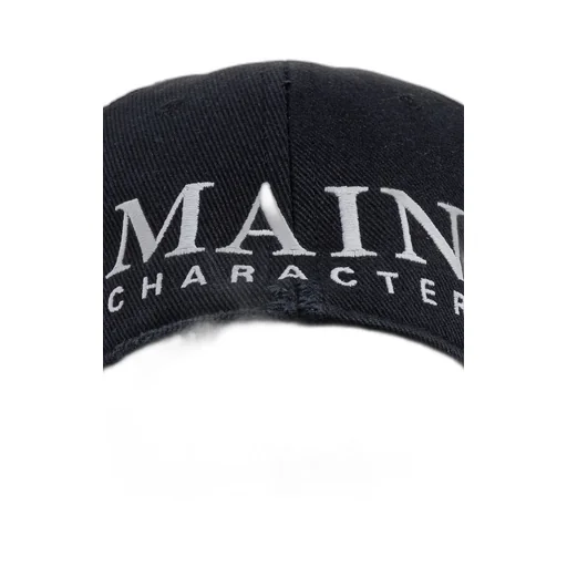 Slogan Embroidered Distressed Cap