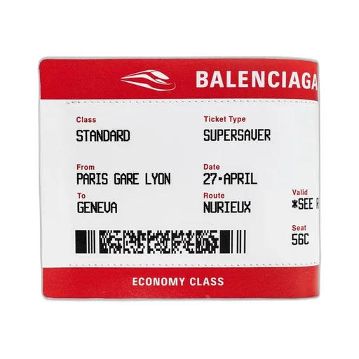 Ticket Print Bifold Wallet