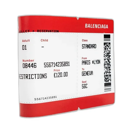 Ticket Print Bifold Wallet