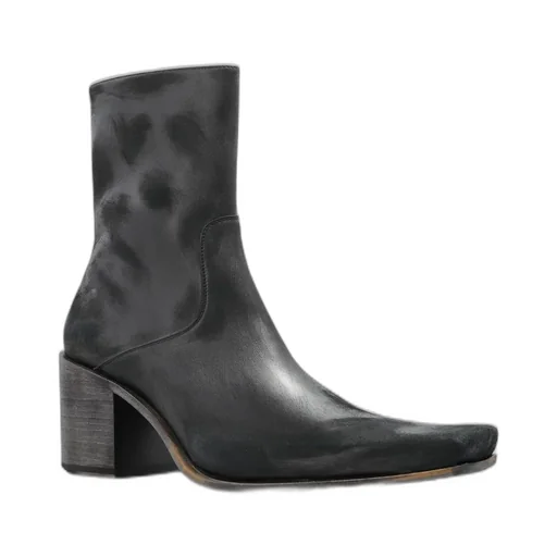 Boogie Square-Toe Ankle Boots