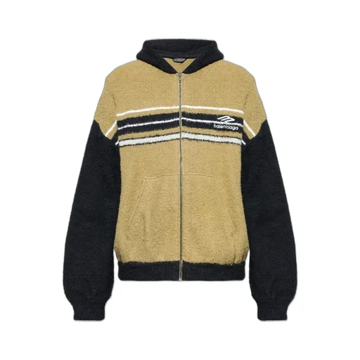 Zip-Up Knitted Hoodie