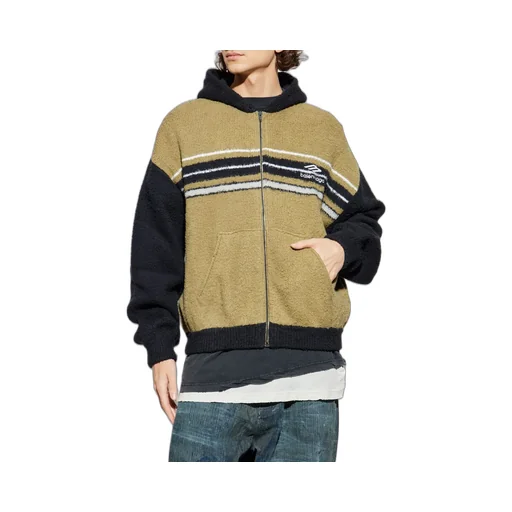Zip-Up Knitted Hoodie