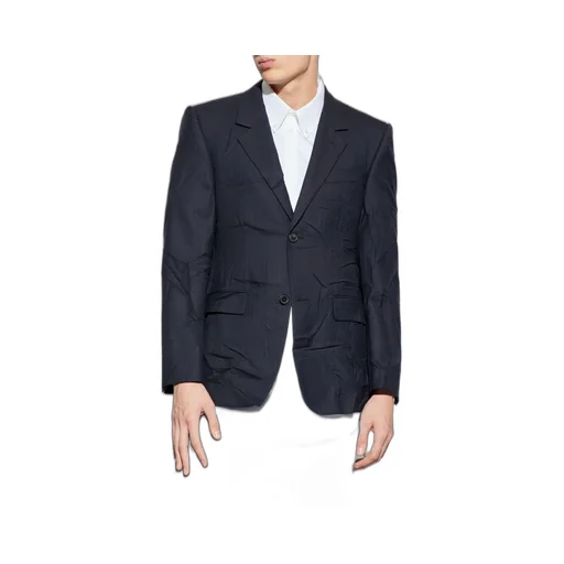 Striped Button-Up Blazer
