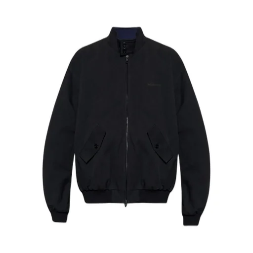 Logo Embroidered Zipped Jacket