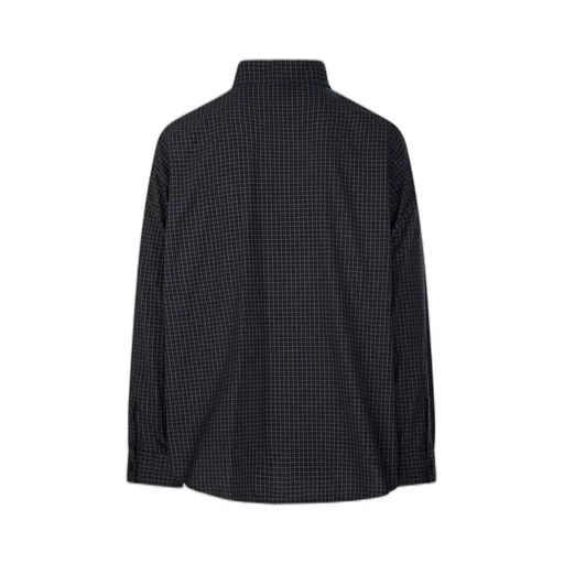 Checkered Oversized Long-Sleeve Shirt