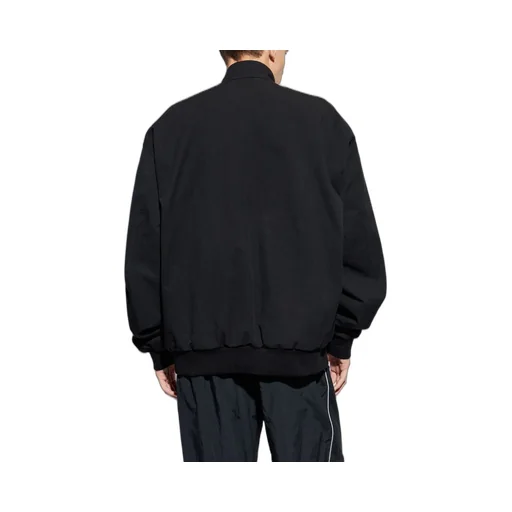 Logo Embroidered Zipped Jacket