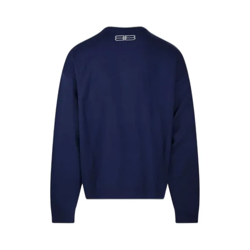 Bb Logo Intarsia-Knit Sweatshirt