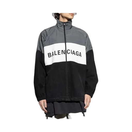Logo Printed Zipped Jacket