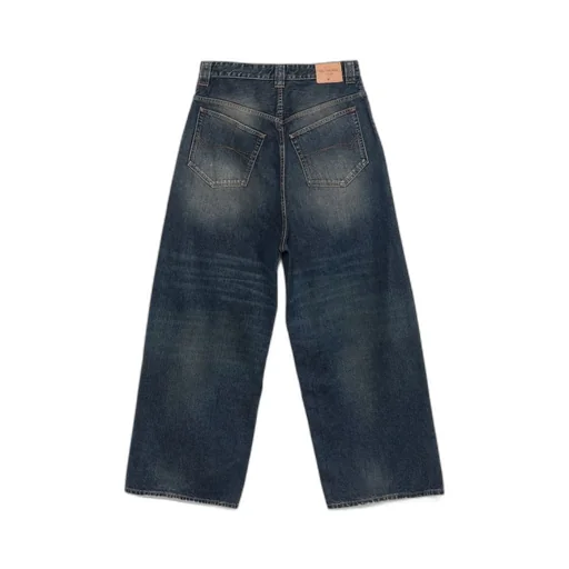 Logo Embroidered Straight-Leg Jeans