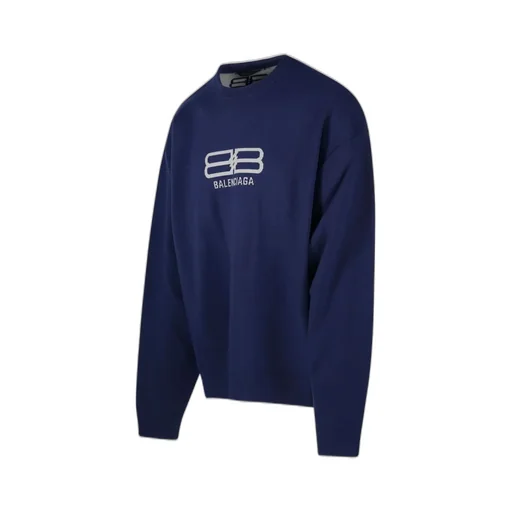 Bb Logo Intarsia-Knit Sweatshirt