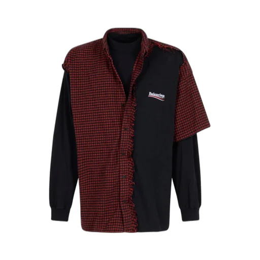 Panelled Long-Sleeve Shirt