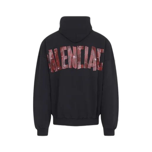 Security Tape Logo Large Zip-Up Hoodie