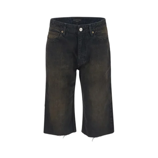 Frayed Edge Denim Shorts