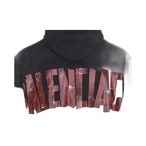 Security Tape Logo Large Zip-Up Hoodie