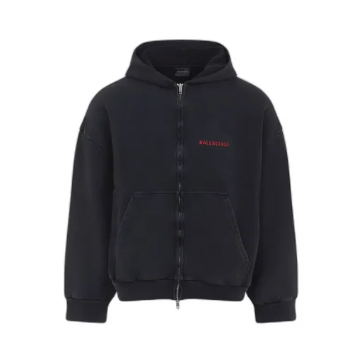 Zip-Up Logo Printed Jacket