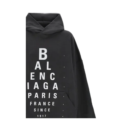 Optical Logo Printed Hoodie