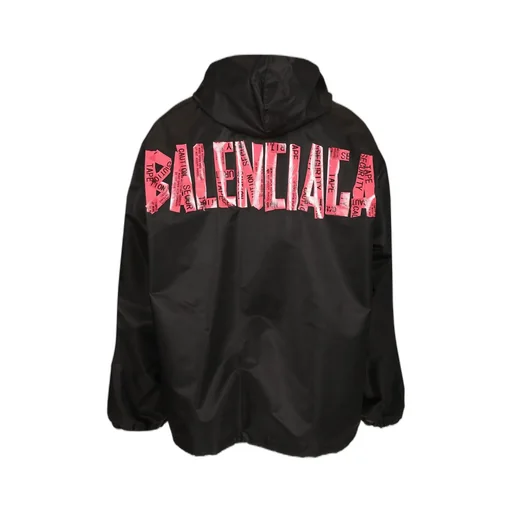 Logo-Tape Windbreaker Jacket