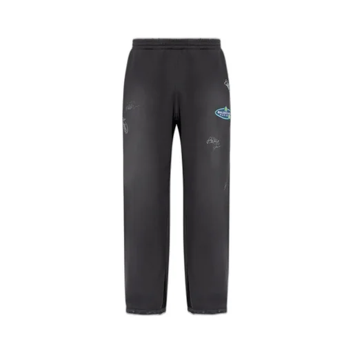 Logo Patch Baggy Sweatpants