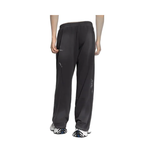 Logo Patch Baggy Sweatpants