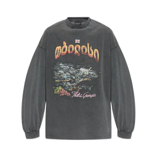 Tbilisi Long-Sleeved Large Fit T-Shirt