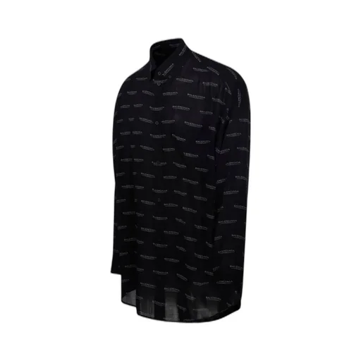 All-Over Logo Long-Sleeve Shirt