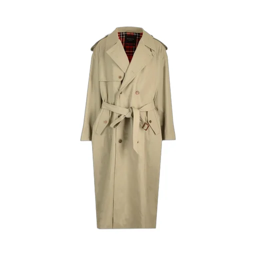 Double-Breasted Belted Coat