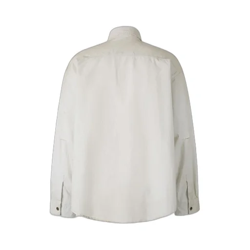 Dirty-Effect Workwear Overshirt