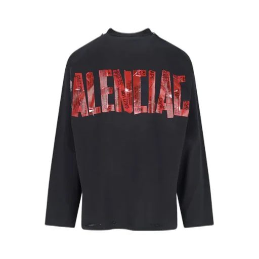 Logo-Tape Long-Sleeved T-Shirt