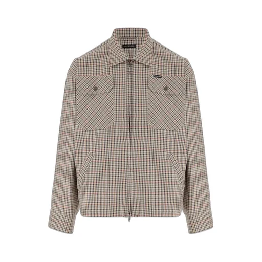 Checked Zipped Shirt