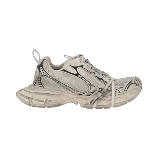 3Xl Worn-Out Effect Sneakers