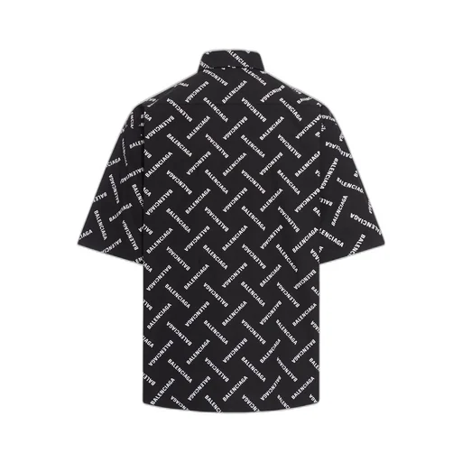 All-Over Logo Collared Shirt