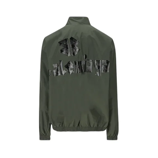 Tape Logo High-Neck Jacket