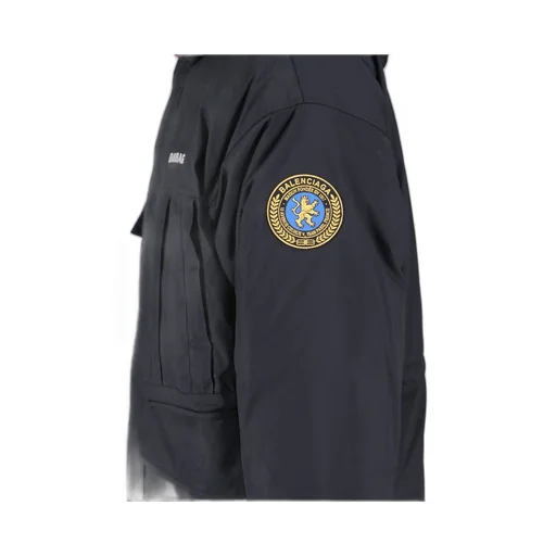 Logo Patch Reversible Hooded Jacket