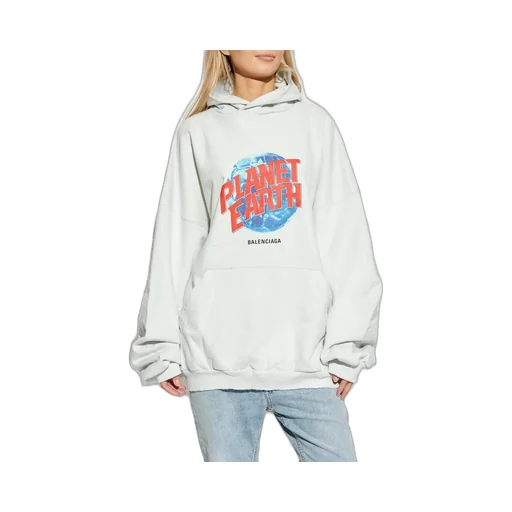 Planet Earth Printed Hoodie