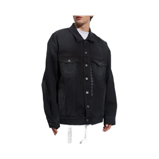 Collared Button-Up Denim Jacket
