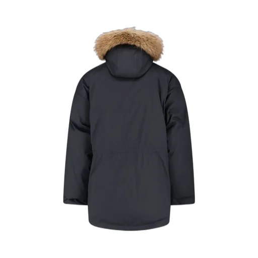Logo Patch Reversible Hooded Jacket