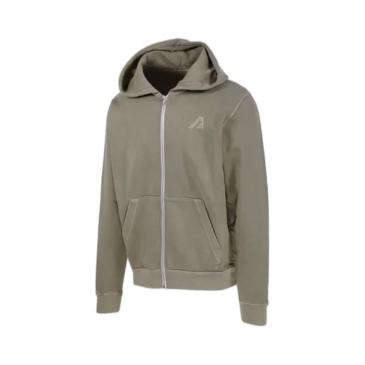 Zip-Up Long-Sleeved Hoodie