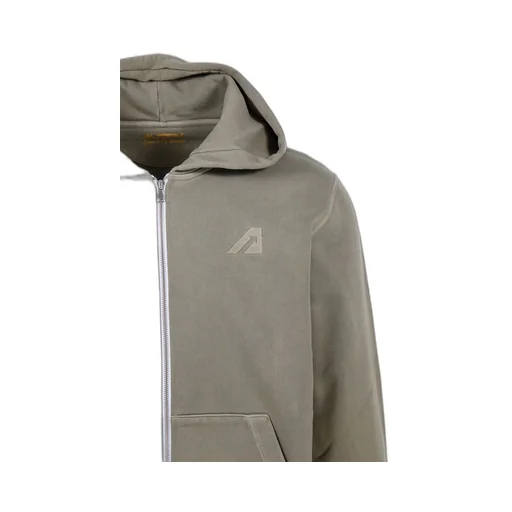 Zip-Up Long-Sleeved Hoodie