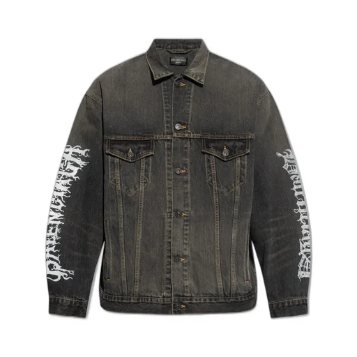 Logo Printed Denim Jacket