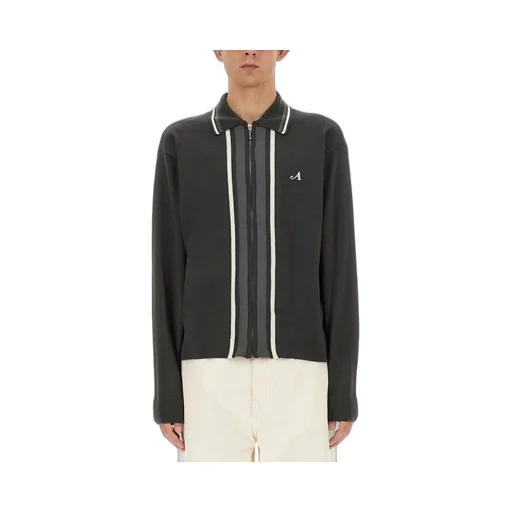 Zip-Up Knit Sweater