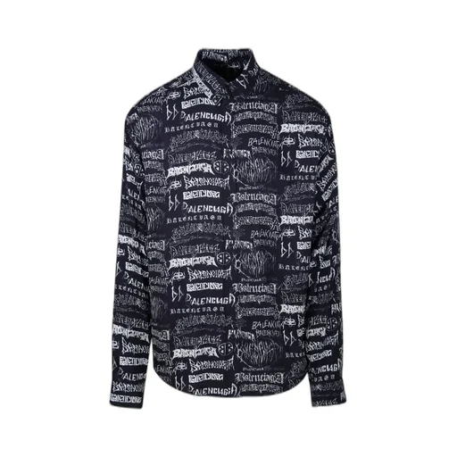 All-Over Logo Long-Sleeve Shirt