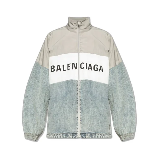Logo Printed Zipped Jacket