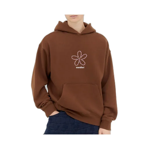 Logo-Printed Straight Hem Hoodie